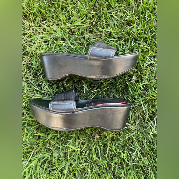 Y2K Vintage Prada Platform Slides - Picture 4 of 9